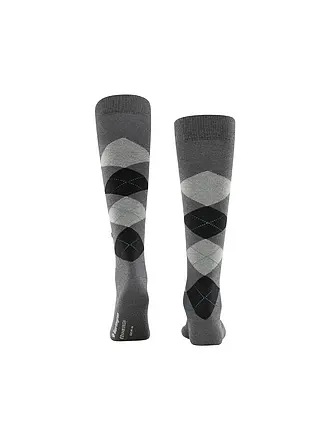 BURLINGTON | Chaussettes hautes homme EDINBURGH 40-46 asphalt mel | grau